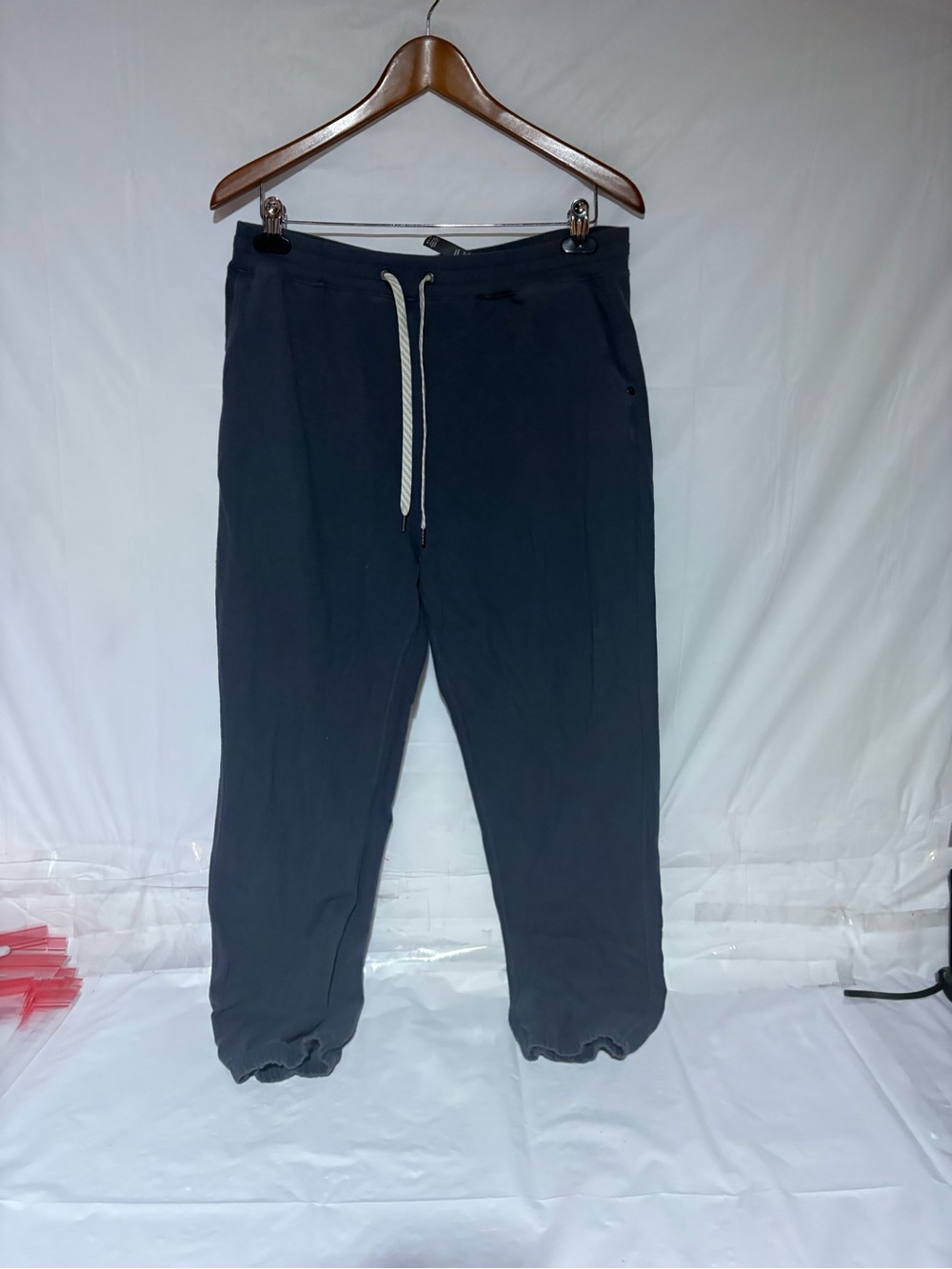 Vuori Navy Drawstring Joggers with Elastic Cuffs